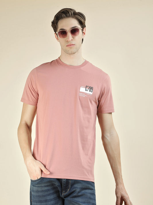 T-Shirt for Men | Breathable & Soft with Color Fastness Regular Fit Round Neck Poly Cotton Fabric Printed Pattern