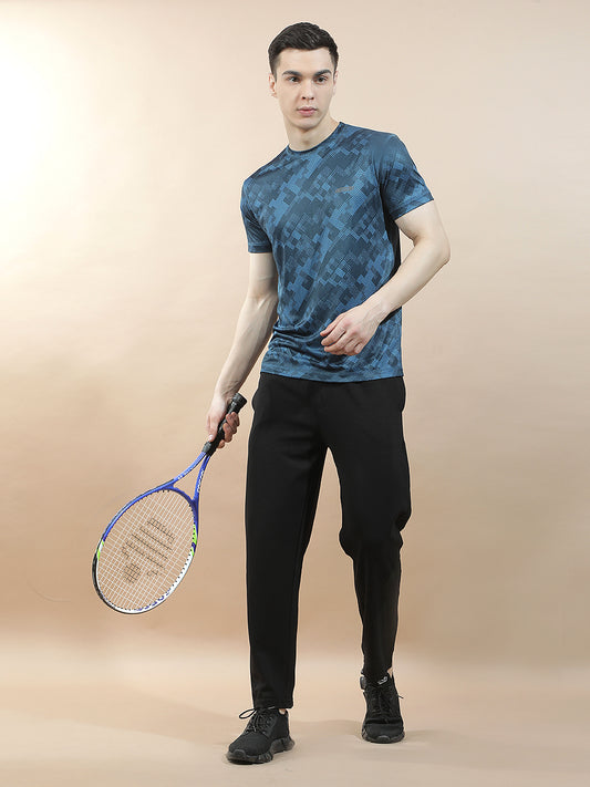 T-Shirt for Men | Breathable & Soft with Color Fastness Regular Fit Round Neck Polyester Fabric Printed Pattern