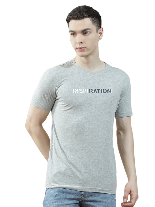 T-Shirt for Men | Breathable & Soft with Color Fastness Regular Fit Round Neck Poly Cotton Fabric Solid Pattern