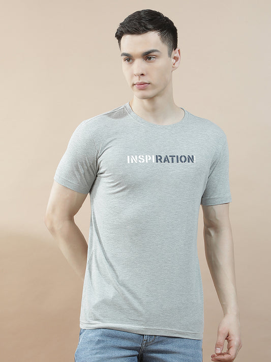 T-Shirt for Men | Breathable & Soft with Color Fastness Regular Fit Round Neck Poly Cotton Fabric Solid Pattern