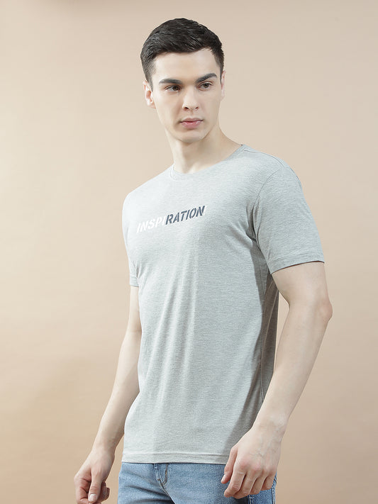 T-Shirt for Men | Breathable & Soft with Color Fastness Regular Fit Round Neck Poly Cotton Fabric Solid Pattern