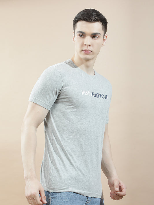 T-Shirt for Men | Breathable & Soft with Color Fastness Regular Fit Round Neck Poly Cotton Fabric Solid Pattern