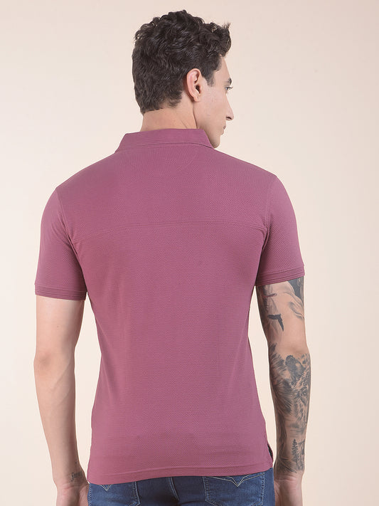 T-Shirt for Men | Breathable & Soft with Color Fastness Regular Fit Polo Neck Poly Cotton Fabric Solid Pattern