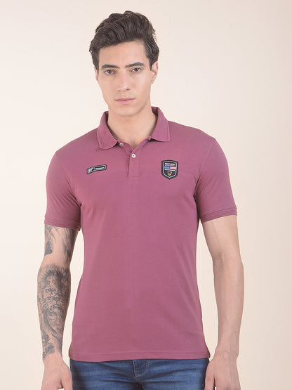 T-Shirt for Men | Breathable & Soft with Color Fastness Regular Fit Polo Neck Poly Cotton Fabric Solid Pattern