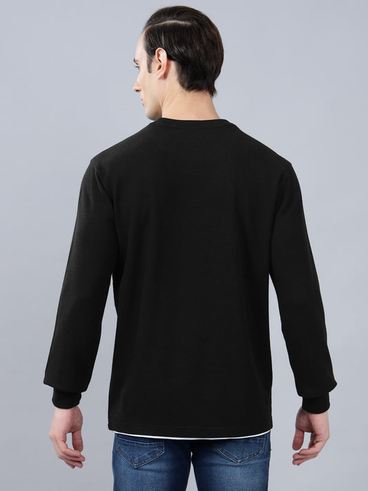 T-Shirt for Men | Breathable & Soft with Color Fastness Regular Fit Round Neck Poly Cotton Fabric Solid Pattern
