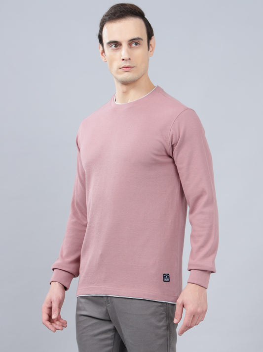 T-Shirt for Men | Breathable & Soft with Color Fastness Regular Fit Round Neck Poly Cotton Fabric Solid Pattern