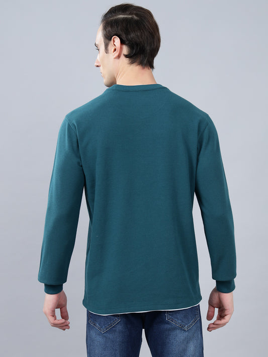 T-Shirt for Men | Breathable & Soft with Color Fastness Regular Fit Round Neck Poly Cotton Fabric Solid Pattern