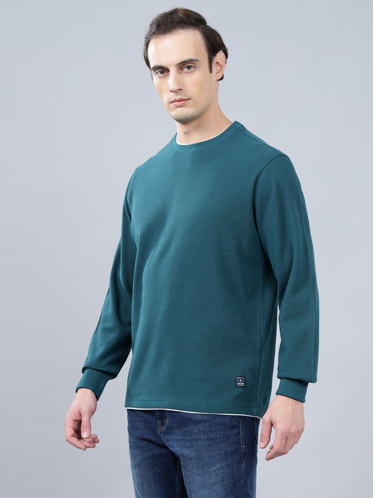 T-Shirt for Men | Breathable & Soft with Color Fastness Regular Fit Round Neck Poly Cotton Fabric Solid Pattern