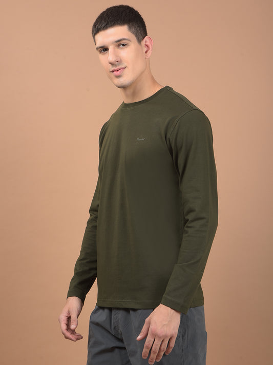 T-Shirt for Men | Breathable & Soft with Color Fastness Regular Fit Round Neck Cotton Blend Fabric Solid Pattern