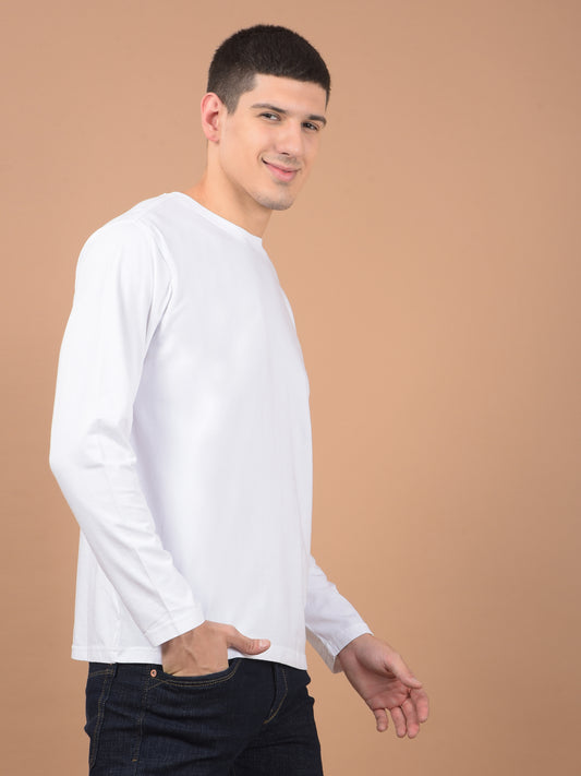 T-Shirt for Men | Breathable & Soft with Color Fastness Regular Fit Round Neck Cotton Blend Fabric Solid Pattern