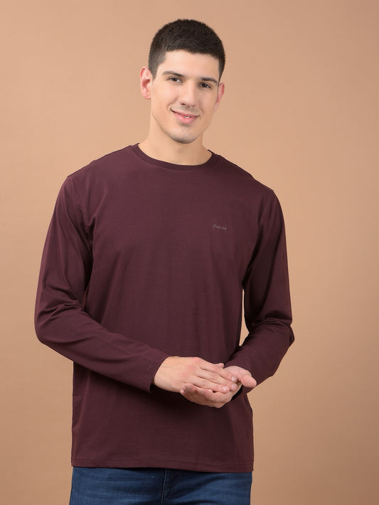 T-Shirt for Men | Breathable & Soft with Color Fastness Regular Fit Round Neck Cotton Blend Fabric Solid Pattern