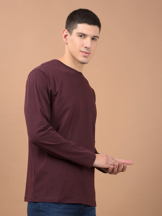 T-Shirt for Men | Breathable & Soft with Color Fastness Regular Fit Round Neck Cotton Blend Fabric Solid Pattern