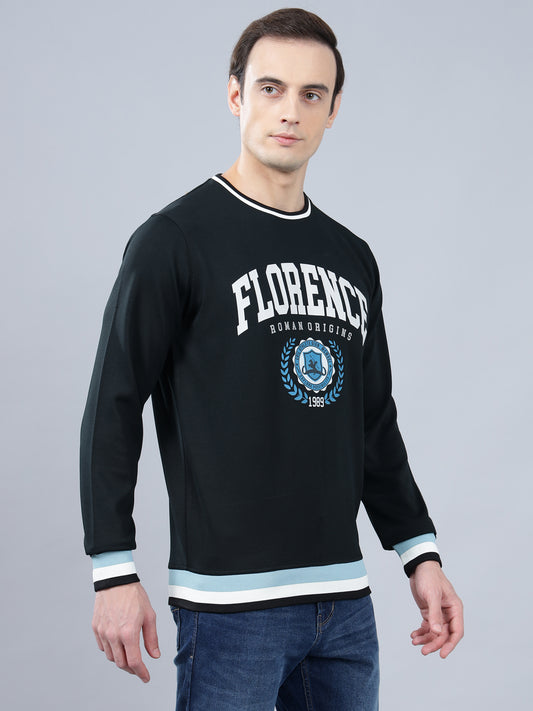 T-Shirt for Men | Breathable & Soft with Color Fastness Regular Fit Round Neck Poly Cotton Fabric Printed Pattern