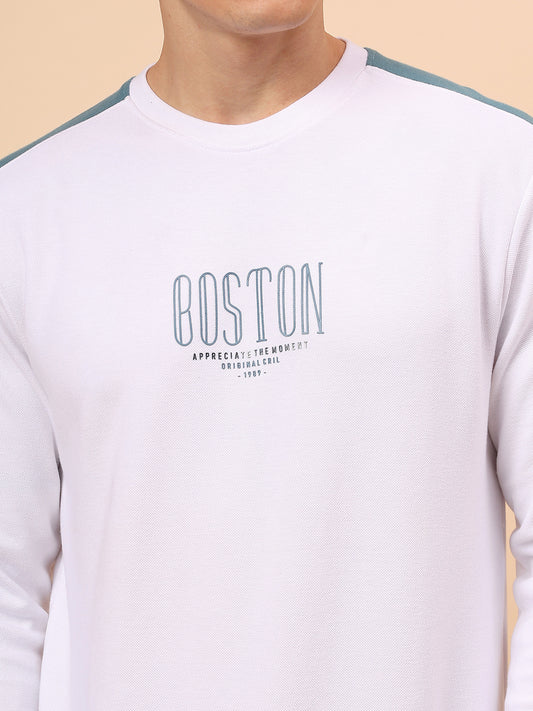 T-Shirt for Men | Breathable & Soft with Color Fastness Regular Fit Round Neck Poly Cotton Fabric Printed Pattern