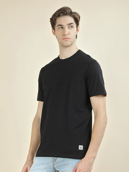 T-Shirt for Men | Breathable & Soft with Color Fastness Regular Fit Round Neck Poly Cotton Fabric Printed Pattern