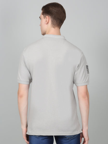 T-Shirt for Men | Breathable & Soft with Color Fastness Regular Fit Polo Neck Poly Cotton Fabric Printed Pattern