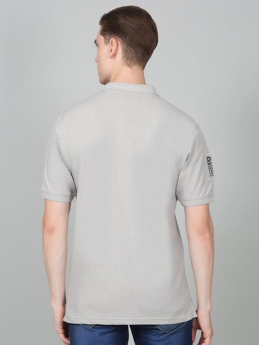 T-Shirt for Men | Breathable & Soft with Color Fastness Regular Fit Polo Neck Poly Cotton Fabric Printed Pattern