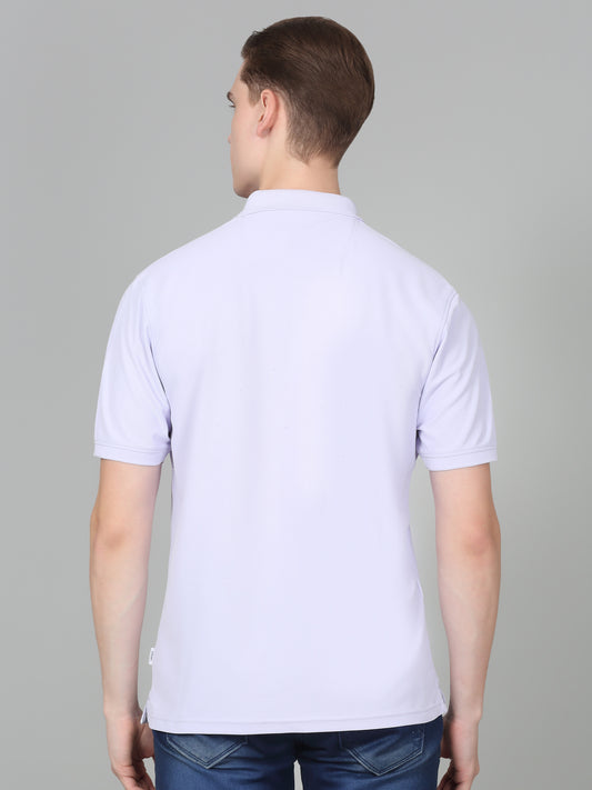 T-Shirt for Men | Breathable & Soft with Color Fastness Regular Fit Polo Neck Polyester Fabric Printed Pattern