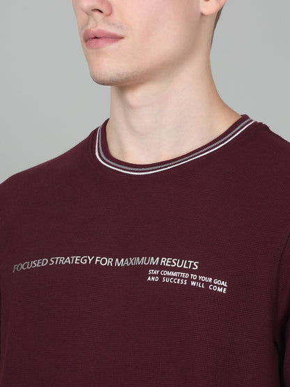 T-Shirt for Men | Breathable & Soft with Color Fastness Regular Fit Round Neck Poly Cotton Fabric Printed Pattern