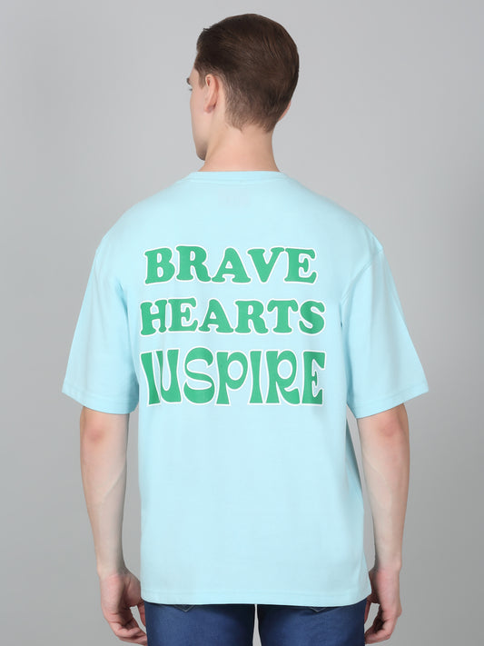 T-Shirt for Men | Breathable & Soft with Color Fastness Regular Fit Round Neck Poly Cotton Fabric Printed Pattern