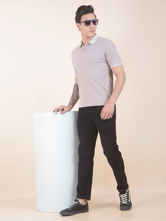 Men's Grey Solid Regular Fit Sleeveless Casual T-Shirt