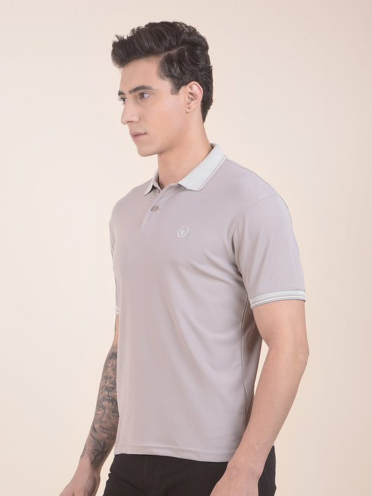 Men's Grey Solid Regular Fit Sleeveless Casual T-Shirt