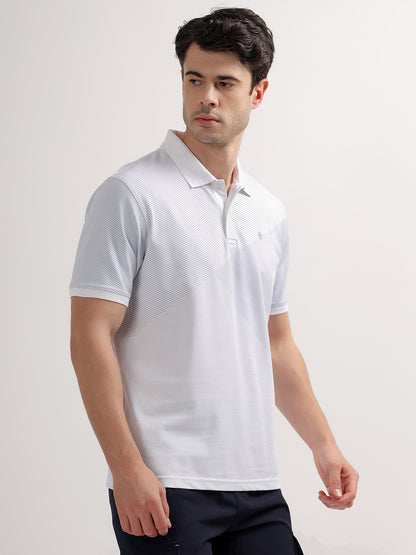 T-Shirt for Men | Breathable & Soft with Color Fastness Regular Fit Polo Neck Poly Cotton Fabric Solid Pattern