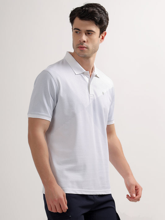 T-Shirt for Men | Breathable & Soft with Color Fastness Regular Fit Polo Neck Poly Cotton Fabric Solid Pattern
