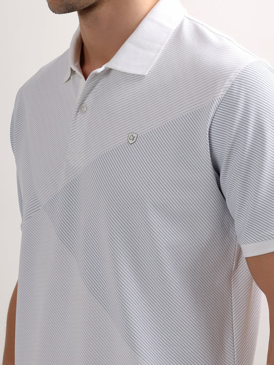 T-Shirt for Men | Breathable & Soft with Color Fastness Regular Fit Polo Neck Poly Cotton Fabric Solid Pattern