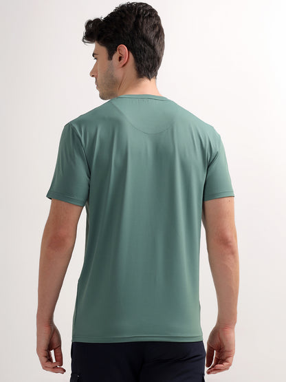 T-Shirt for Men | Breathable & Soft with Color Fastness Regular Fit Round Neck Polyester Fabric Printed Pattern