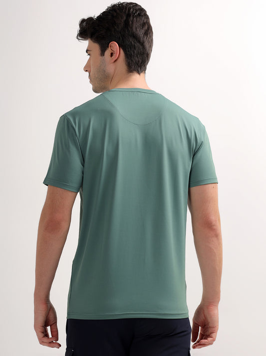 T-Shirt for Men | Breathable & Soft with Color Fastness Regular Fit Round Neck Polyester Fabric Printed Pattern