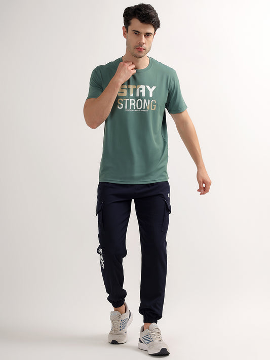 T-Shirt for Men | Breathable & Soft with Color Fastness Regular Fit Round Neck Polyester Fabric Printed Pattern