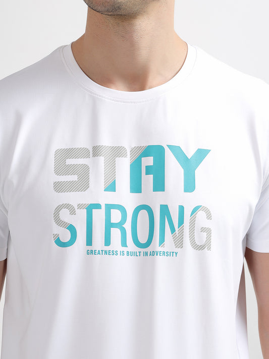 T-Shirt for Men | Breathable & Soft with Color Fastness Regular Fit Round Neck Polyester Fabric Printed Pattern