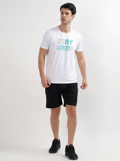 T-Shirt for Men | Breathable & Soft with Color Fastness Regular Fit Round Neck Polyester Fabric Printed Pattern