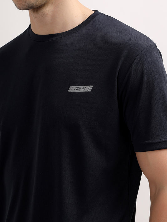 T-Shirt for Men | Breathable & Soft with Color Fastness Regular Fit Round Neck Polyester Fabric Solid Pattern