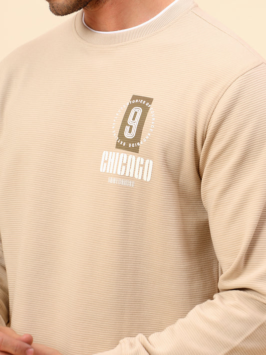 T-Shirt for Men l Breathable & Soft with Color Fastness Regular Fit Poly Cotton Fabric Printed Pattern