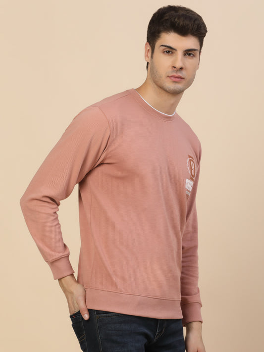 T-Shirt for Men | Breathable & Soft with Color Fastness Regular Fit Round Neck Poly Cotton Fabric Printed Pattern