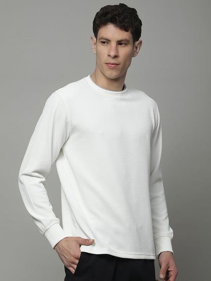 T-Shirt for Men | Breathable & Soft with Color Fastness Regular Fit Round Neck Poly Cotton Fabric Solid Pattern