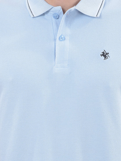 T-Shirt for Men | Breathable & Soft with Color Fastness Regular Fit Polo Neck Poly Cotton Fabric Solid Pattern