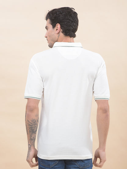 T-Shirt for Men | Breathable & Soft with Color Fastness Regular Fit Polo Neck Poly Cotton Fabric Solid Pattern