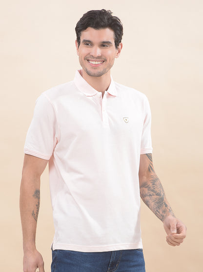 T-Shirt for Men | Breathable & Soft with Color Fastness Regular Fit Polo Neck Poly Cotton Fabric Solid Pattern