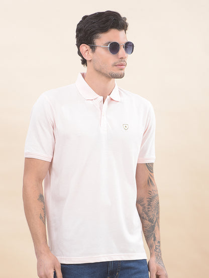 T-Shirt for Men | Breathable & Soft with Color Fastness Regular Fit Polo Neck Poly Cotton Fabric Solid Pattern