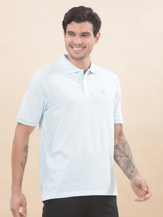 T-Shirt for Men | Breathable & Soft with Color Fastness Regular Fit Polo Neck Poly Cotton Fabric Solid Pattern