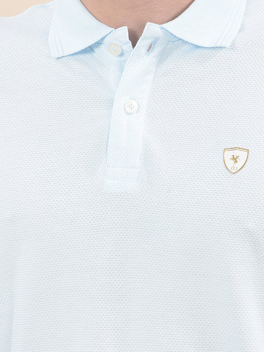 T-Shirt for Men | Breathable & Soft with Color Fastness Regular Fit Polo Neck Poly Cotton Fabric Solid Pattern