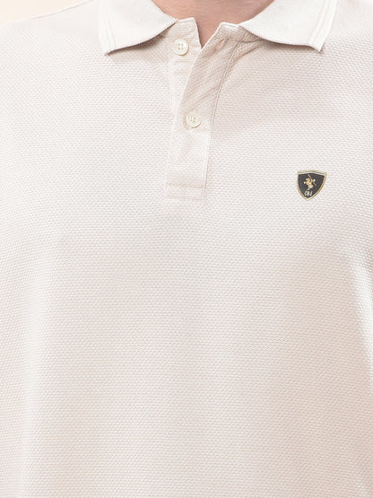 T-Shirt for Men | Breathable & Soft with Color Fastness Regular Fit Polo Neck Poly Cotton Fabric Solid Pattern