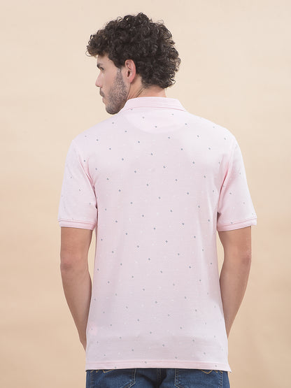 T-Shirt for Men | Breathable & Soft with Color Fastness Regular Fit Polo Neck Poly Cotton Fabric Printed Pattern