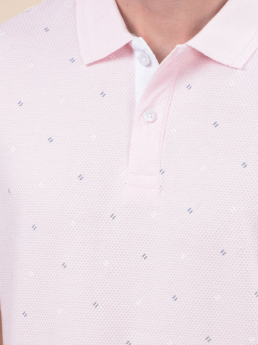 T-Shirt for Men | Breathable & Soft with Color Fastness Regular Fit Polo Neck Poly Cotton Fabric Printed Pattern