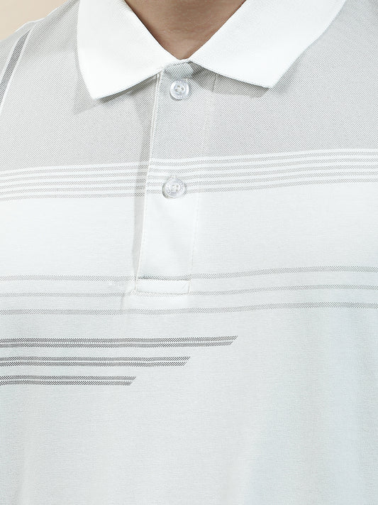 T-Shirt for Men | Breathable & Soft with Color Fastness Regular Fit Polo Neck Cotton Blend Fabric Checkered Pattern