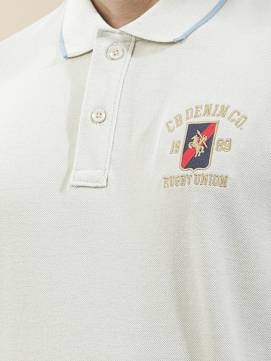 T-Shirt for Men | Breathable & Soft with Color Fastness Regular Fit Polo Neck Poly Cotton Fabric Solid Pattern