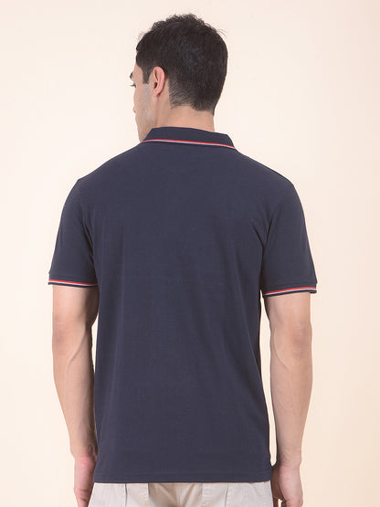 T-Shirt for Men | Breathable & Soft with Color Fastness Regular Fit Round Neck Poly Cotton Fabric Printed Pattern